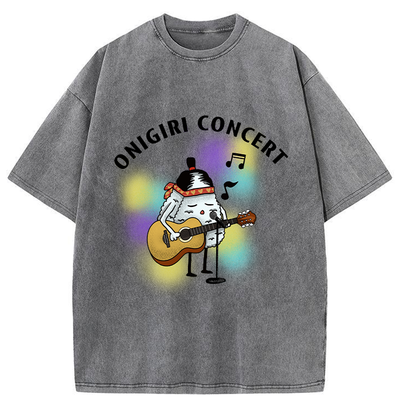Tokyo-Tiger Rice Ball Concert Washed T-Shirt