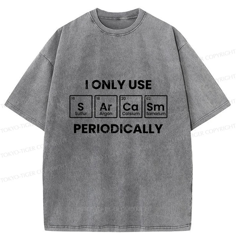 Tokyo-Tiger Interesting Chemical Elements Washed T-Shirt
