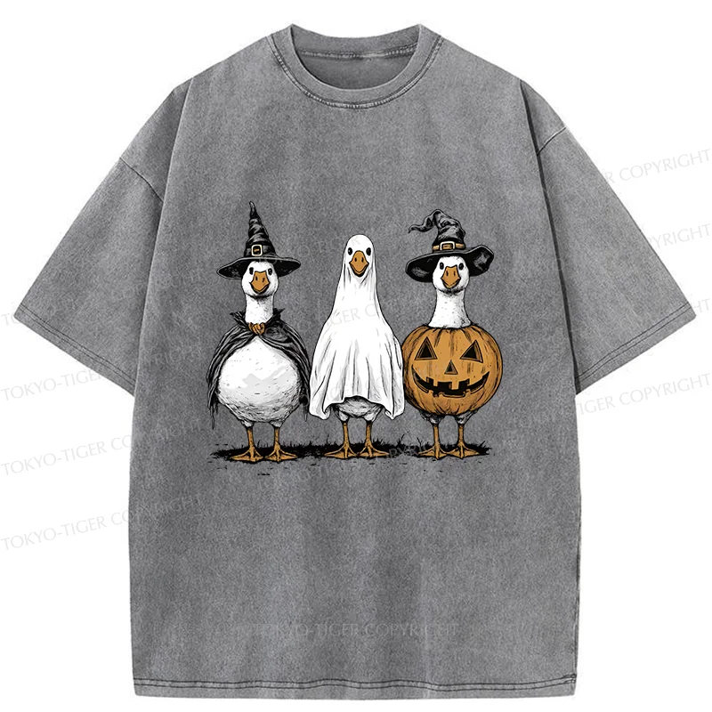 Tokyo-Tiger Halloween Goose Washed T-Shirt