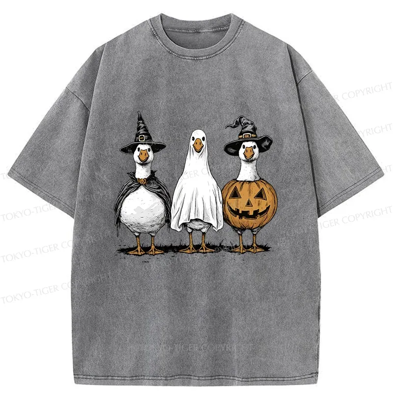 Tokyo-Tiger Halloween Goose Washed T-Shirt