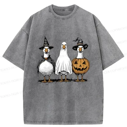 Tokyo-Tiger Halloween Goose Washed T-Shirt