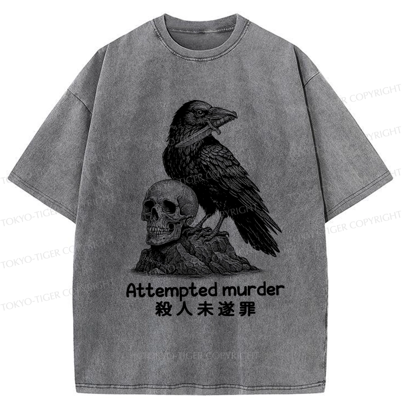 Tokyo-Tiger Attempted Murder Washed T-Shirt