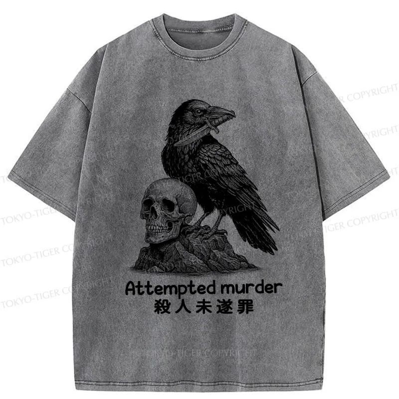 Tokyo-Tiger Attempted Murder Washed T-Shirt