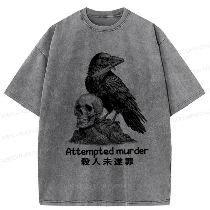 Tokyo-Tiger Attempted Murder Washed T-Shirt