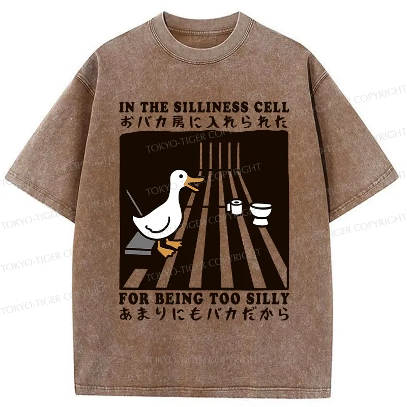 Tokyo-Tiger Silly Goose In The Silliness Cell Washed T-Shirt
