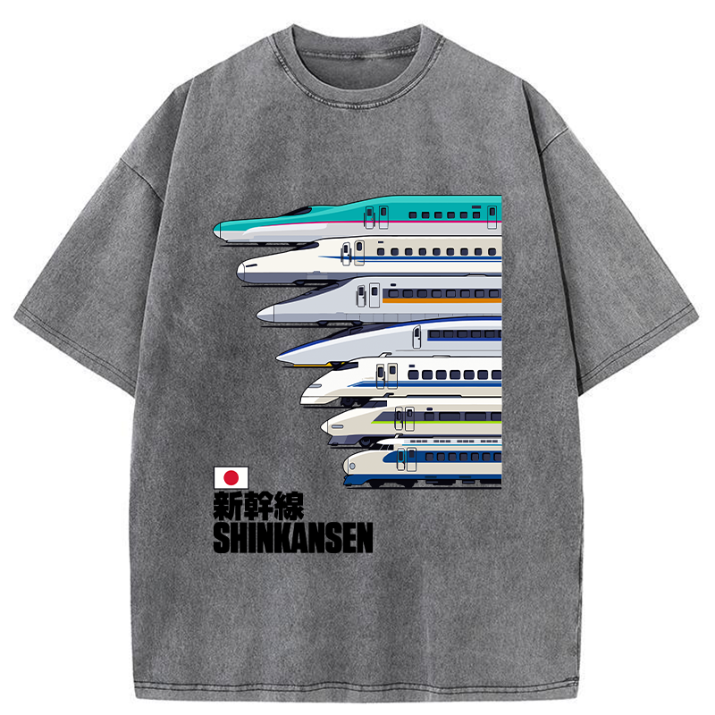 Tokyo-Tiger Japan Shinkansen Washed T-Shirt