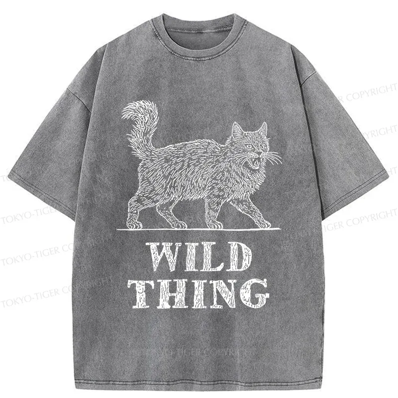 Tokyo-Tiger Wild Cat Washed T-Shirt