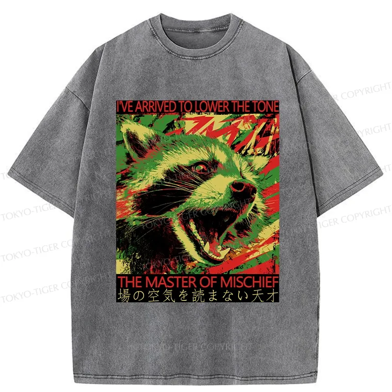 Tokyo-Tiger The Master Of Mischief Washed T-Shirt