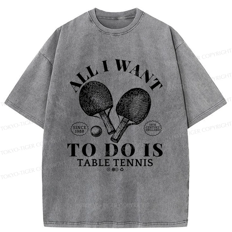 Tokyo-Tiger Table Tennis Washed T-Shirt