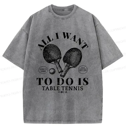 Tokyo-Tiger Table Tennis Washed T-Shirt