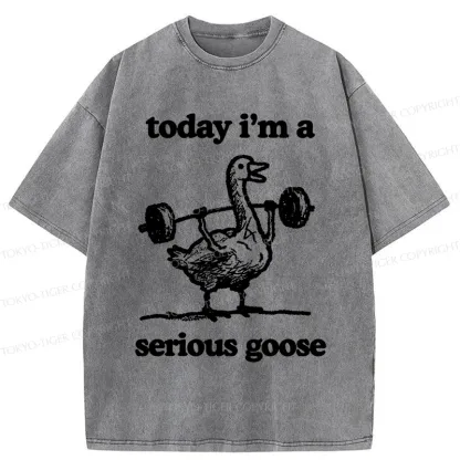 Tokyo-Tiger Fitness Goose Washed T-Shirt