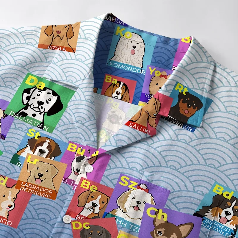 Tokyo-Tiger Funny Dog Elements Japanese Aloha Hawaiian Shirt