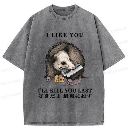 Tokyo-Tiger I Like You And I'll Kill You Last Washed T-Shirt
