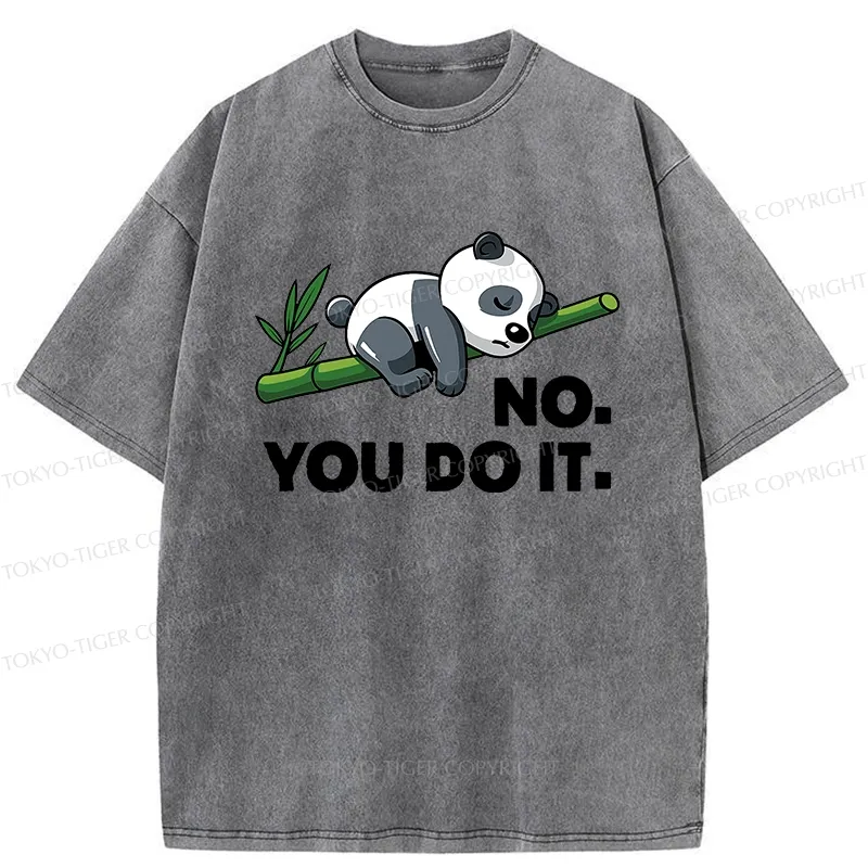 Tokyo-Tiger No You Do It Funny Panda Washed T-Shirt