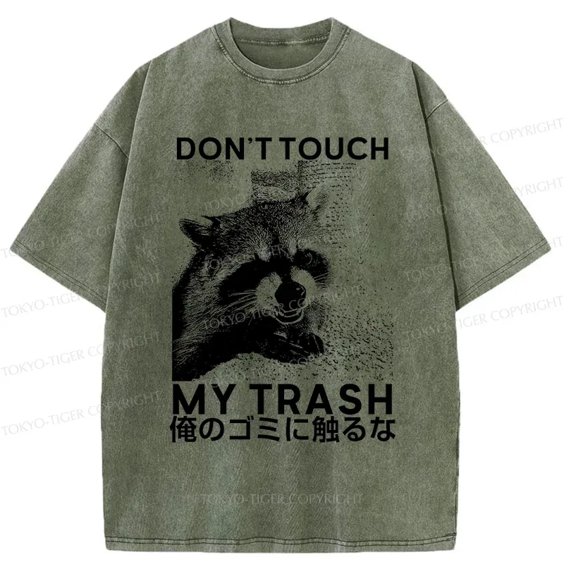 Tokyo-Tiger Angry Raccoon Japan Washed T-Shirt