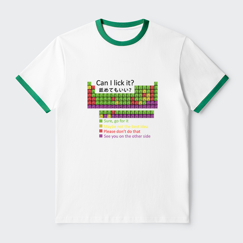 Tokyo-Tiger Can I Lick It Contrast Trim T-Shirt