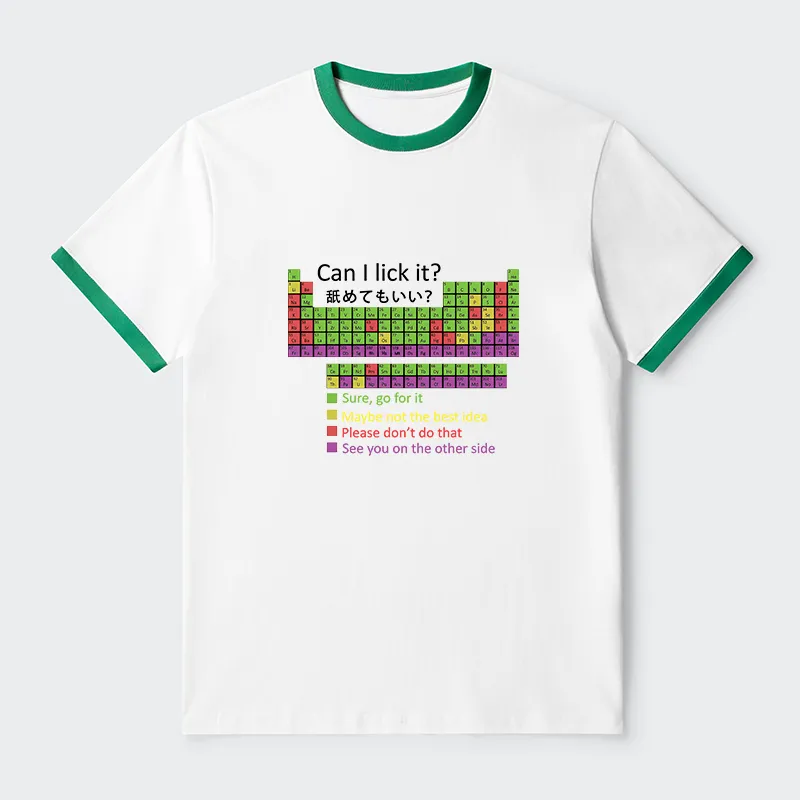 Tokyo-Tiger Can I Lick It Contrast Trim T-Shirt