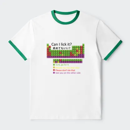 Tokyo-Tiger Can I Lick It Contrast Trim T-Shirt