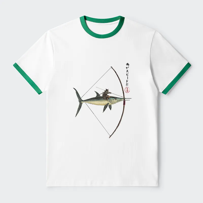 Tokyo-Tiger I Am Speed Contrast Trim T-Shirt