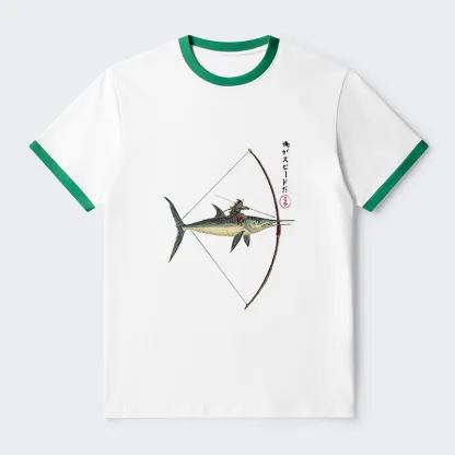 Tokyo-Tiger I Am Speed Contrast Trim T-Shirt