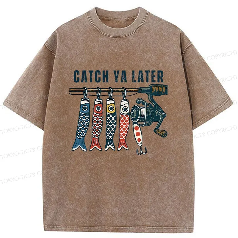Tokyo-Tiger Fishing Japan Washed T-Shirt