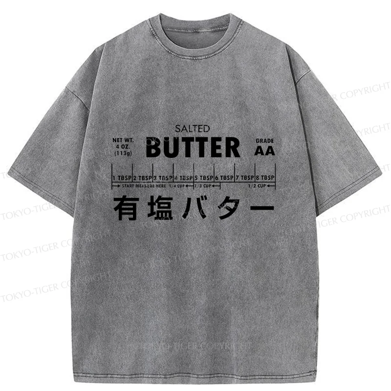 Tokyo-Tiger Funny Butter Washed T-Shirt