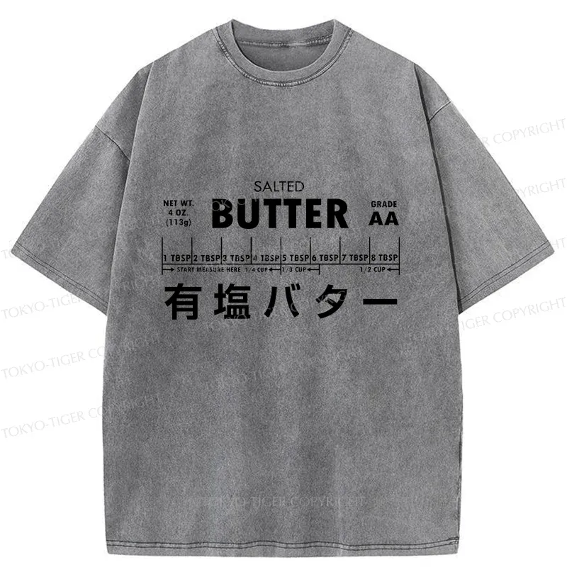 Tokyo-Tiger Funny Butter Washed T-Shirt