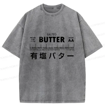 Tokyo-Tiger Funny Butter Washed T-Shirt