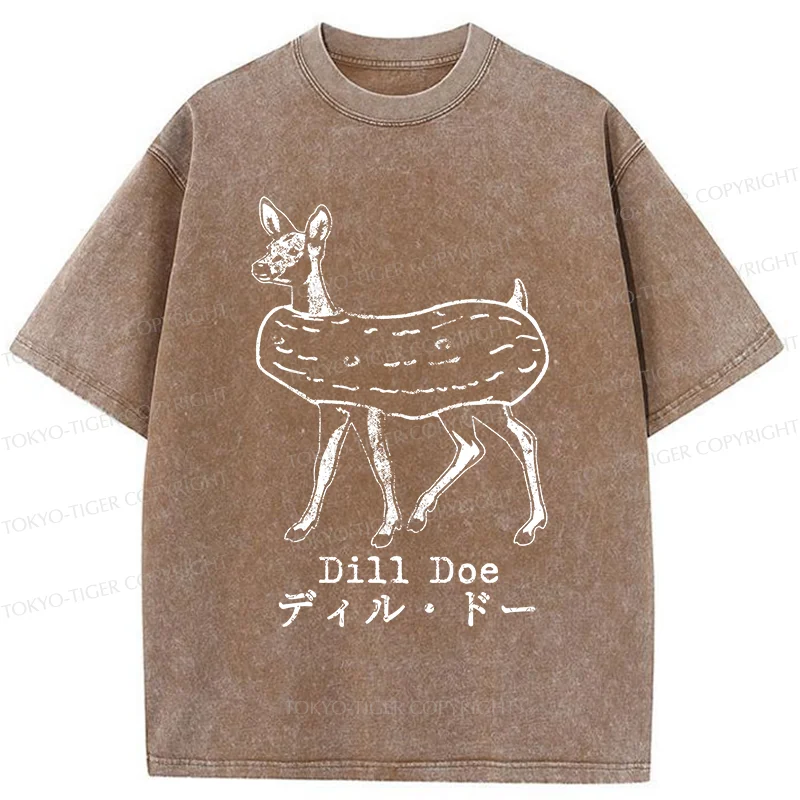 Tokyo-Tiger Cucumber Deer Washed T-Shirt