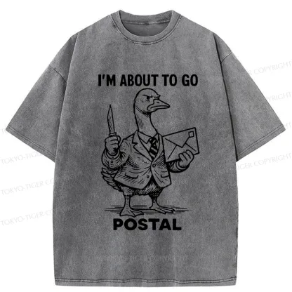 Tokyo-Tiger I'm About To Go Postal Washed T-Shirt