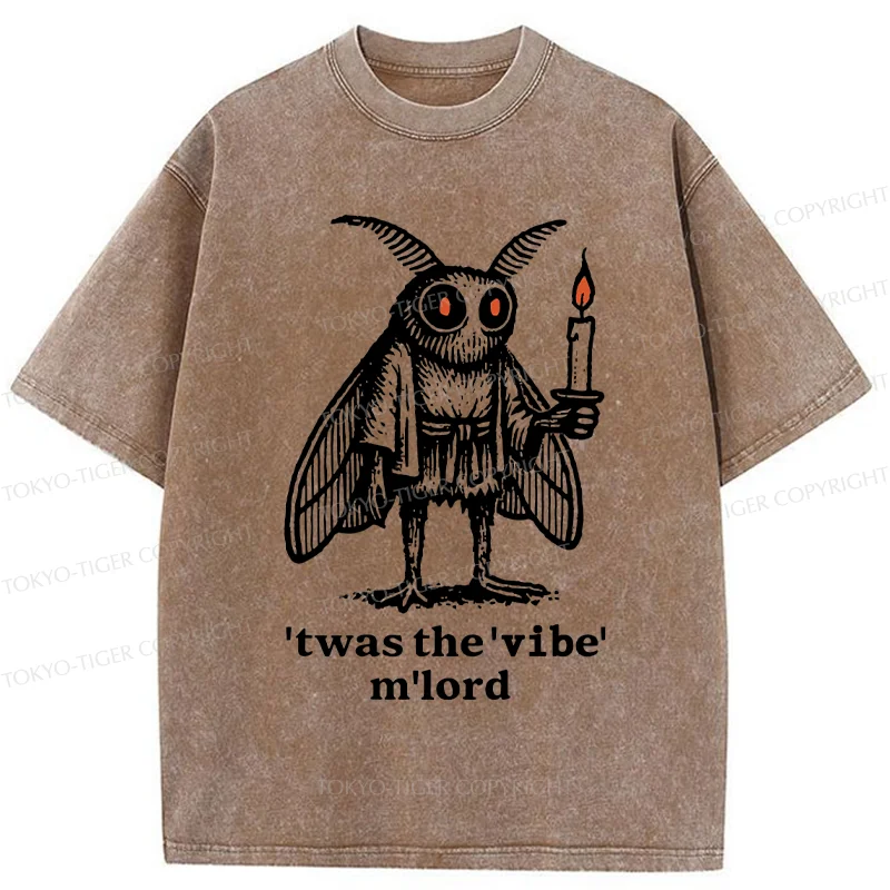 Tokyo-Tiger Japan Funny Mothman Washed T-Shirt