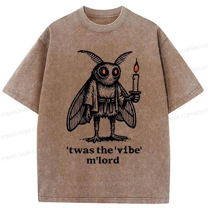 Tokyo-Tiger Japan Funny Mothman Washed T-Shirt