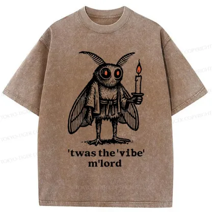 Tokyo-Tiger Japan Funny Mothman Washed T-Shirt