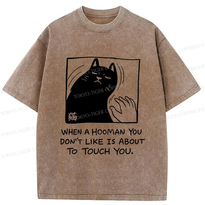 Tokyo-Tiger Rebellious Cat Washed T-Shirt