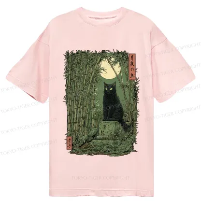 Tokyo-Tiger Black Cat In The Bamboo Forest Classic T-Shirt