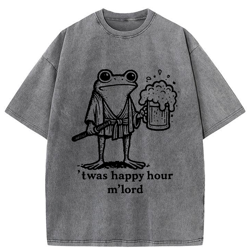 Tokyo-Tiger Happy Hour Frog Washed T-Shirt