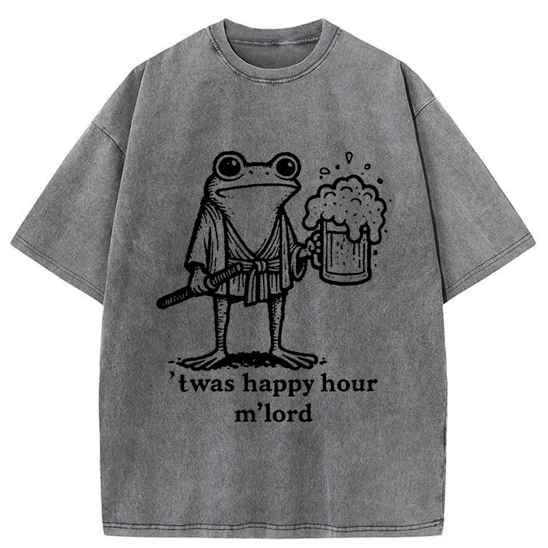 Tokyo-Tiger Happy Hour Frog Washed T-Shirt