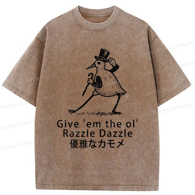 Tokyo-Tiger Gentleman Seagull Washed T-Shirt