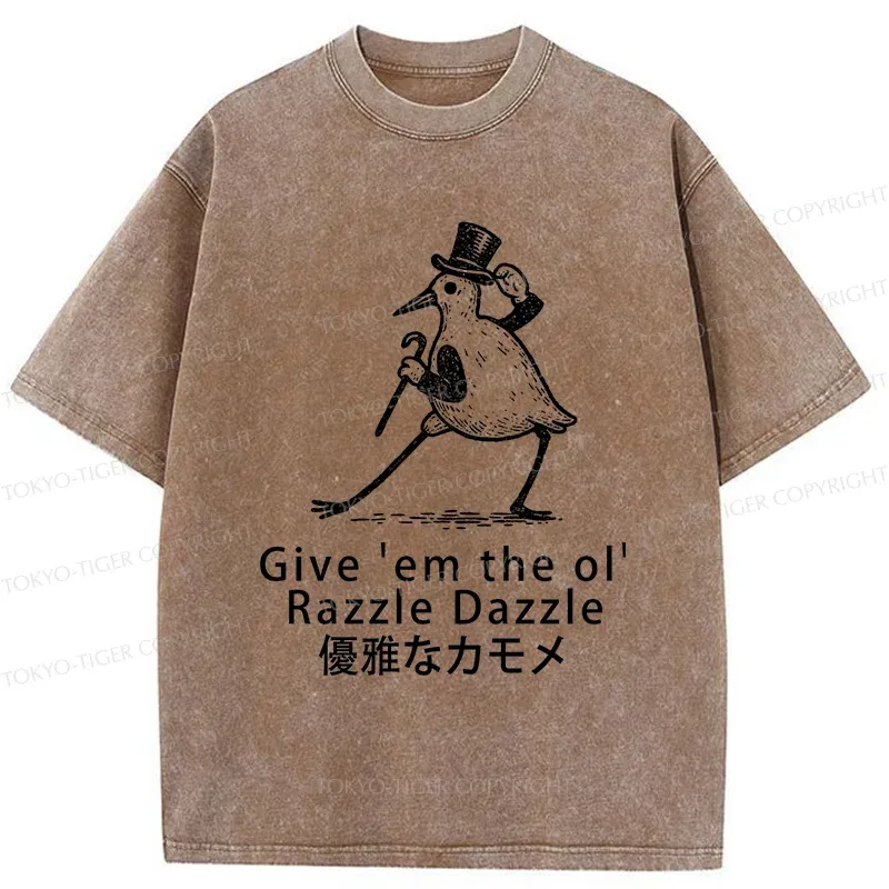 Tokyo-Tiger Gentleman Seagull Washed T-Shirt