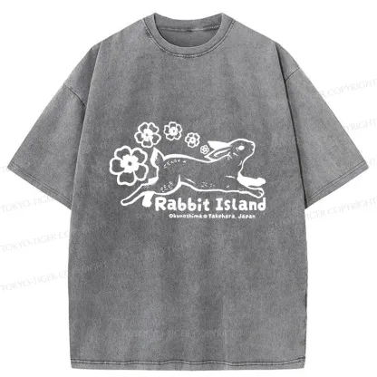 Tokyo-Tiger Rabbit Island Washed T-Shirt