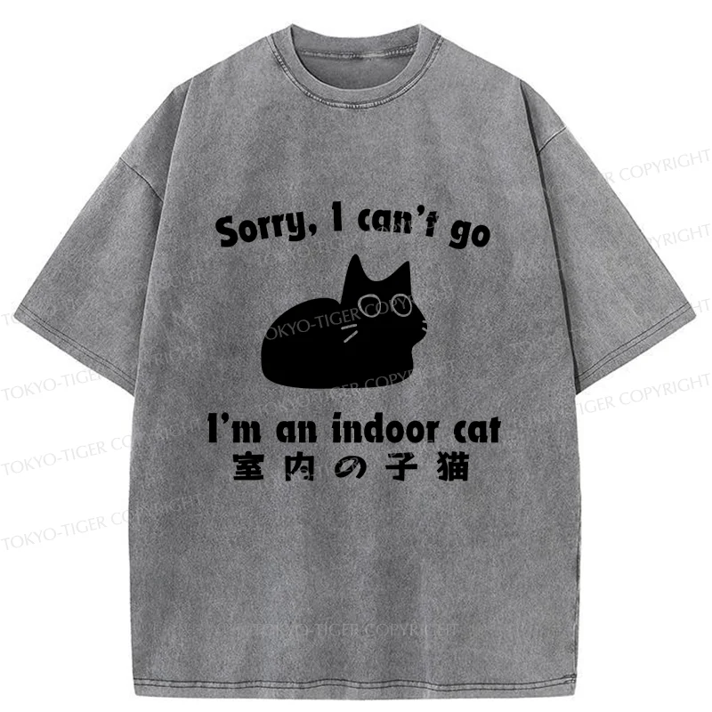 Tokyo-Tiger Indoor Kitten Washed T-Shirt