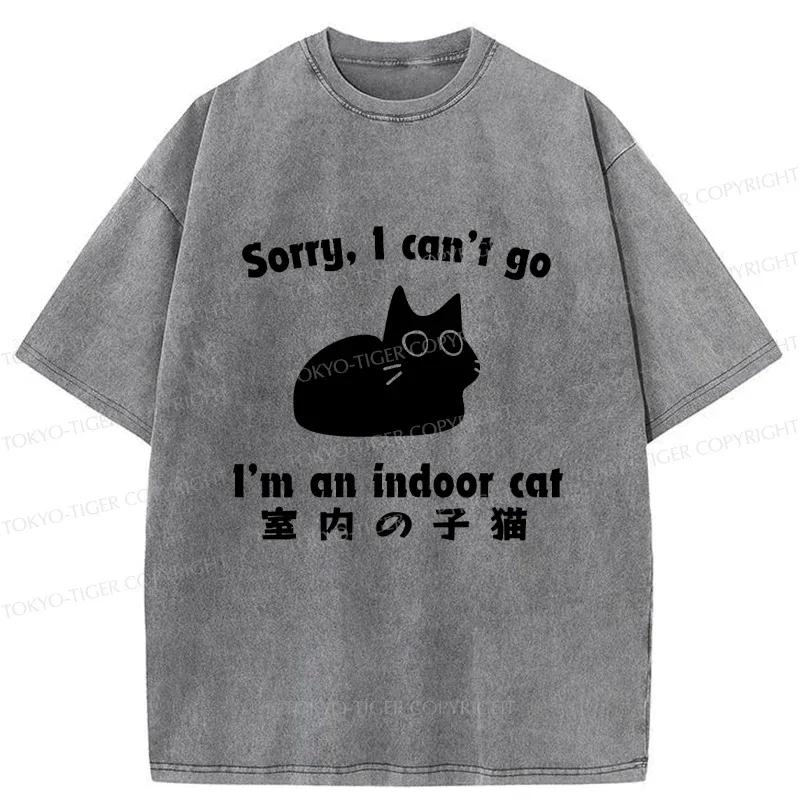 Tokyo-Tiger Indoor Kitten Washed T-Shirt