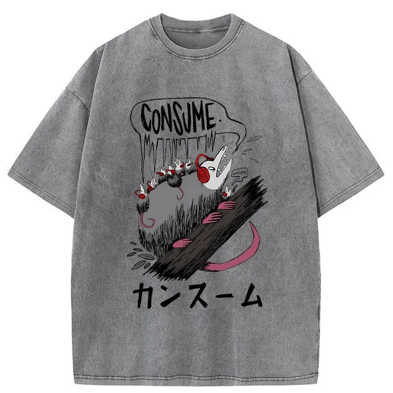 Tokyo-Tiger Consume Possum Japan Washed T-Shirt