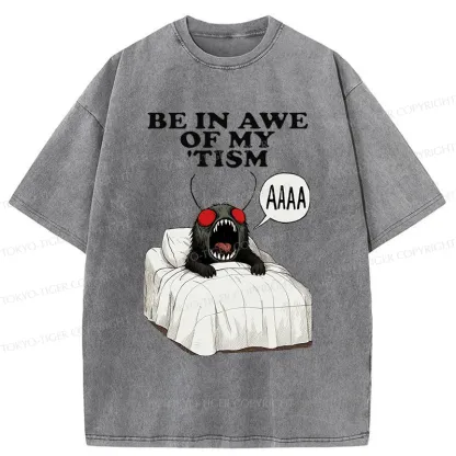 Tokyo-Tiger Mothman Wakes Up Washed T-Shirt