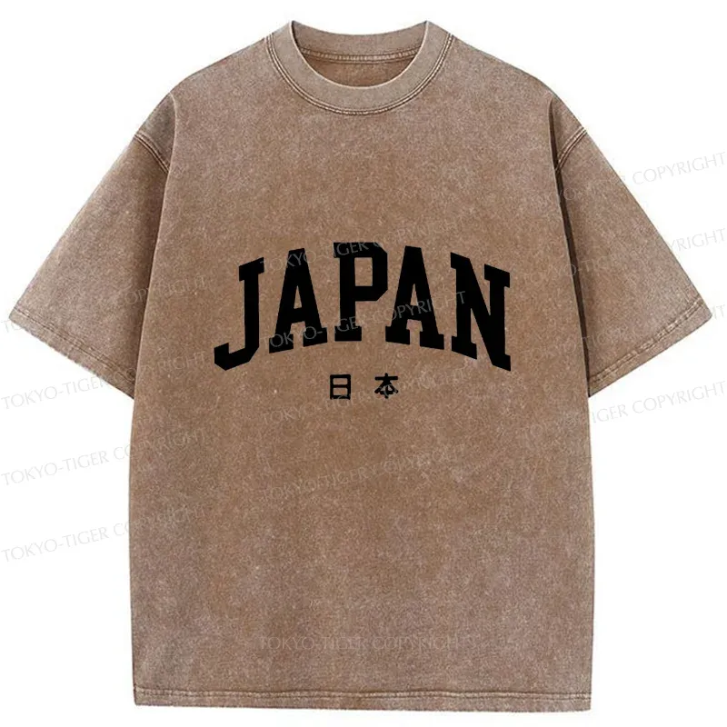 Tokyo-Tiger Simple Japan Washed T-Shirt
