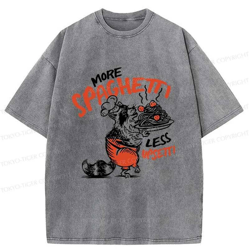 Tokyo-Tiger Raccoon Chef Washed T-Shirt