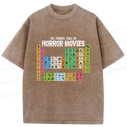 Tokyo-Tiger Horror Elements Washed T-Shirt