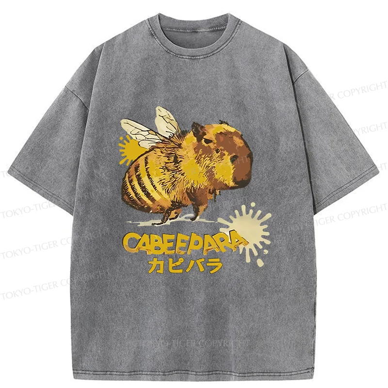 Tokyo-Tiger Cabeepara Washed T-Shirt