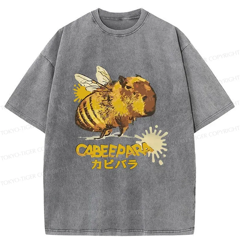 Tokyo-Tiger Cabeepara Washed T-Shirt