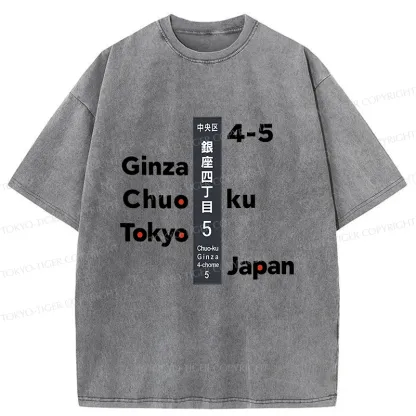 Tokyo-Tiger Ginza Tokyo Washed T-Shirt